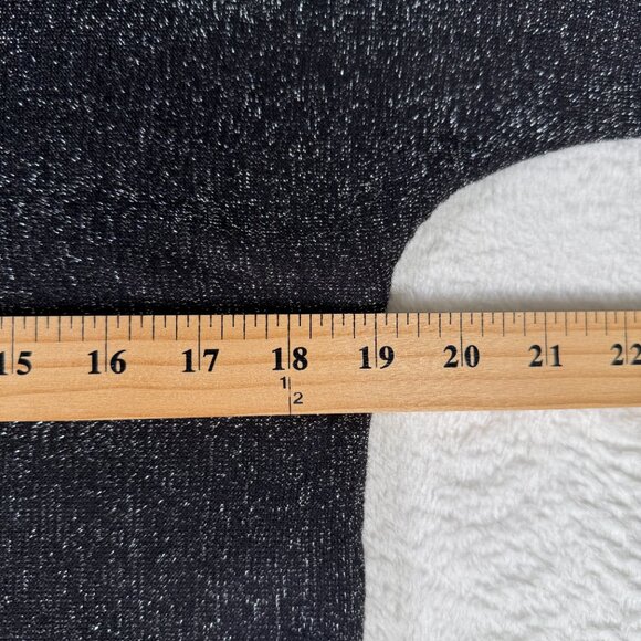 Michael Kors Metallic Shimmering Silver Long Sleeve Knit Top Size S - Picture 8 of 8